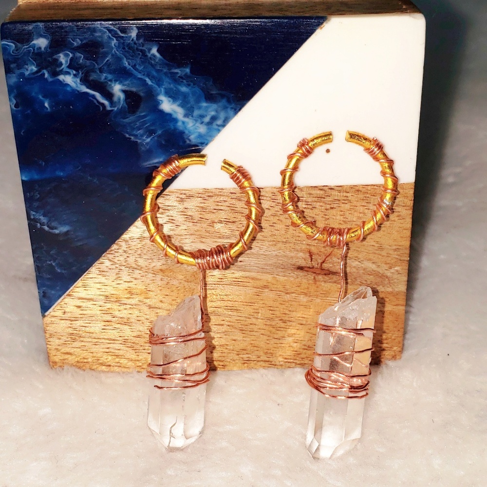 Crystal Hair Accessories - Clear Quartz